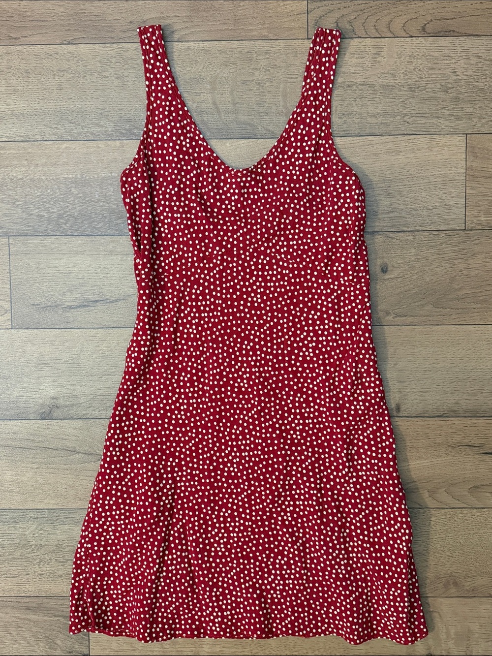 Vintage Betsey Johnson Size 6 Polka Dot Mini Dress Made In USA Dainty Whimsical